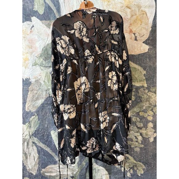 New Free People Velvet Juliet Kimono One Size - Picture 2 of 5